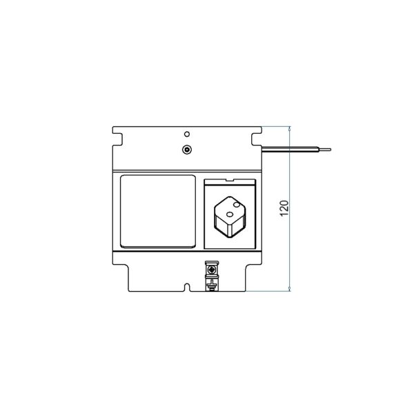 Produktbild UBD 133 136  -  Steckdoseneinsatz für 3 FLF, inkl. 1x T13 weiss
